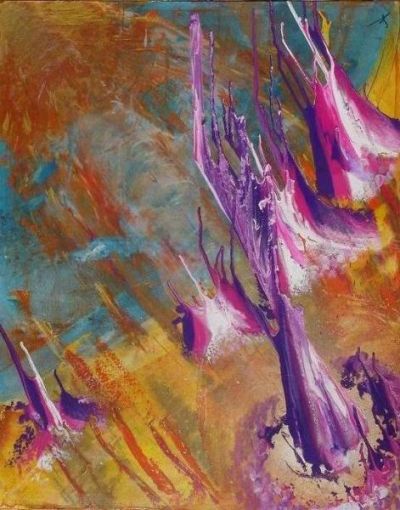 Toile n° 143 Terre en eveil 100x80