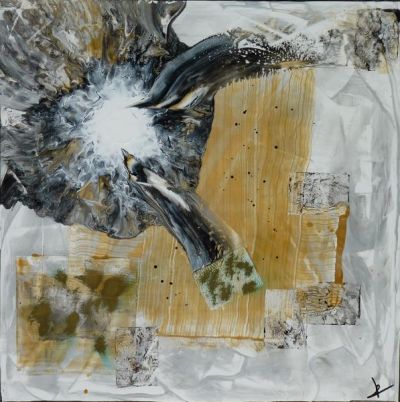 Toile n° 231 Numerise Argent 60x60