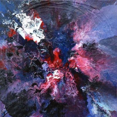 Toile n° 235 Roue de la vie 40x40 - Cédée