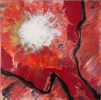 Toile n°293 Yoni 40x40